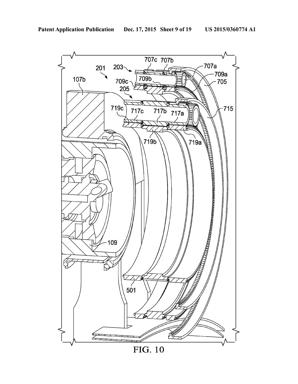 ROTARY PYLON CONVERSION ACTUATOR FOR TILTROTOR AIRCRAFT - diagram, schematic, and image 10