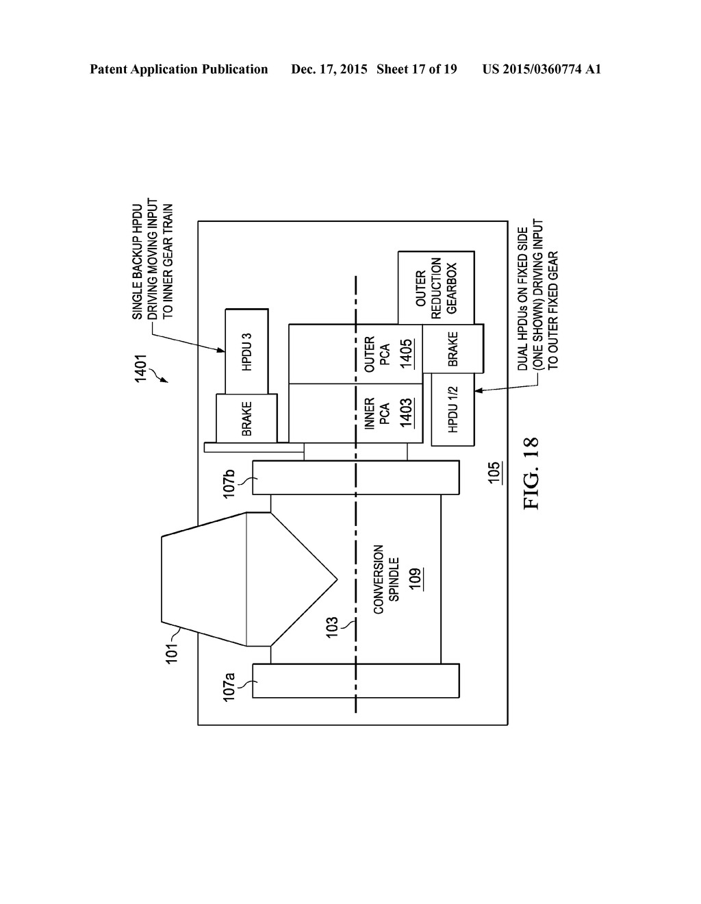 ROTARY PYLON CONVERSION ACTUATOR FOR TILTROTOR AIRCRAFT - diagram, schematic, and image 18