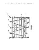 OFFSHORE CARGO RACK FOR USE IN TRANSFERRING LOADS BETWEEN A MARINE VESSEL     AND AN OFFSHORE PLATFORM diagram and image