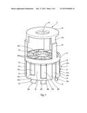 FASTENING DEVICE FOR SEALING A FLUID PRODUCT RESERVOIR diagram and image