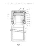 FASTENING DEVICE FOR SEALING A FLUID PRODUCT RESERVOIR diagram and image