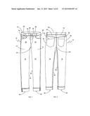 METHODS FOR PRODUCING AND MERCHANDISING A CUSTOM FIT PANT AND CUSTOM FIT     PANTS diagram and image