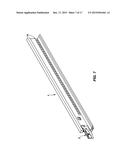 BAR OF A SUPPORT STRUCTURE FOR A FALSE CEILING AND WORKING PROCESS FOR     WORKING THE BAR diagram and image