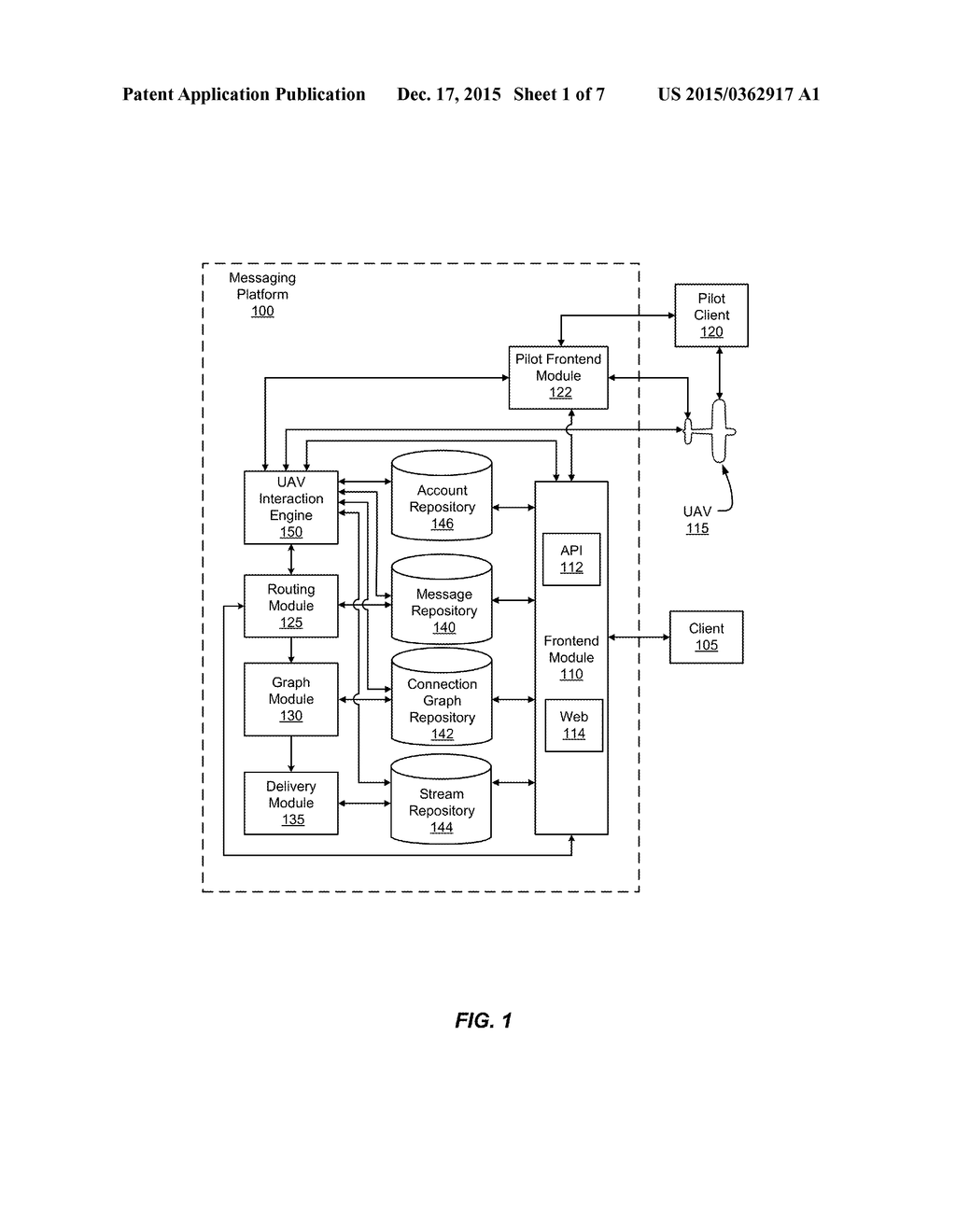 MESSAGING-ENABLED UNMANNED AERIAL VEHICLE - diagram, schematic, and image 02