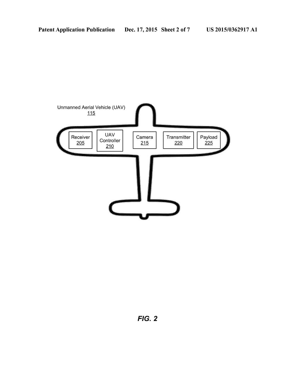 MESSAGING-ENABLED UNMANNED AERIAL VEHICLE - diagram, schematic, and image 03