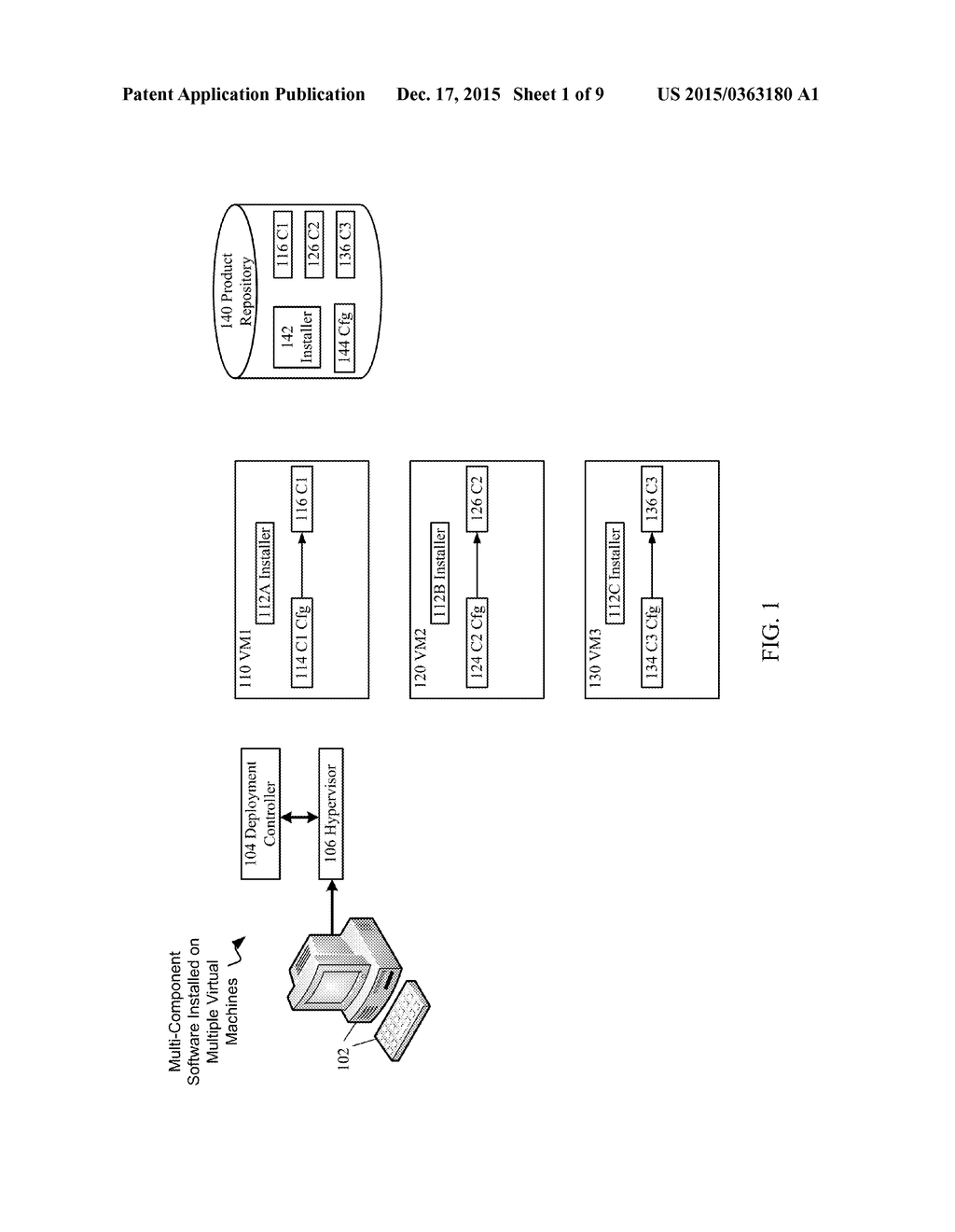 SOFTWARE DEPLOYMENT IN A DISTRIBUTED VIRTUAL MACHINE ENVIRONMENT - diagram, schematic, and image 02