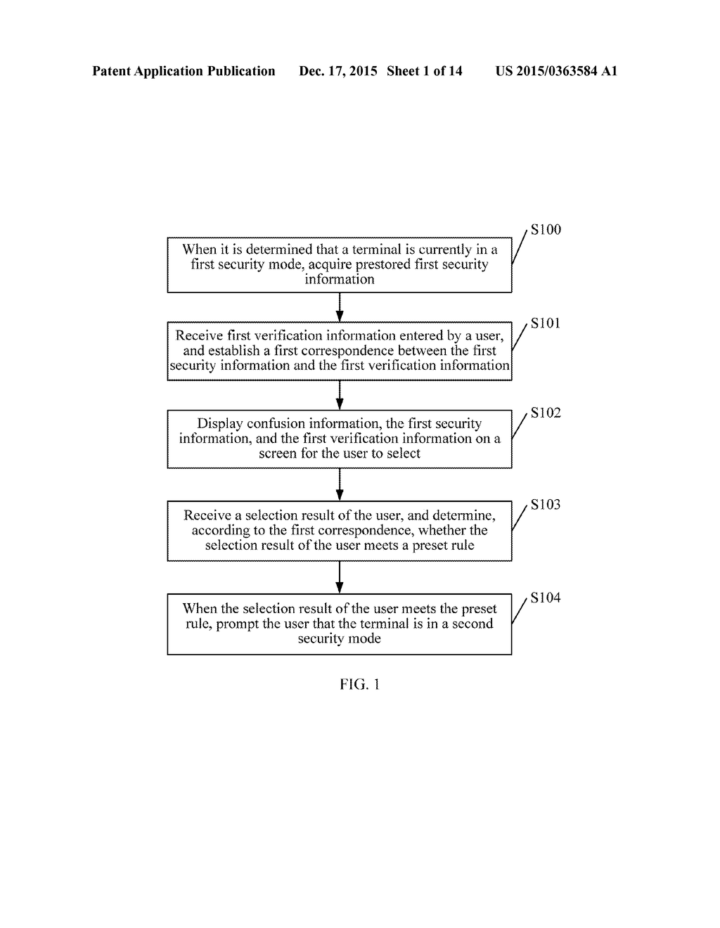 Security Mode Prompt Method and Apparatus - diagram, schematic, and image 02