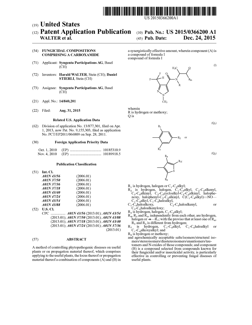 FUNGICIDAL COMPOSITIONS COMPRISING A CARBOXAMIDE - diagram, schematic, and image 01