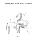 FOOT FOR MOLDED PLASTIC FURNITURE diagram and image