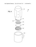 Brewing and Filtering Device for Coffee and Tea diagram and image