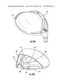 Golf Club Head or Other Ball Striking Device Having Impact-Influencing     Body Features diagram and image