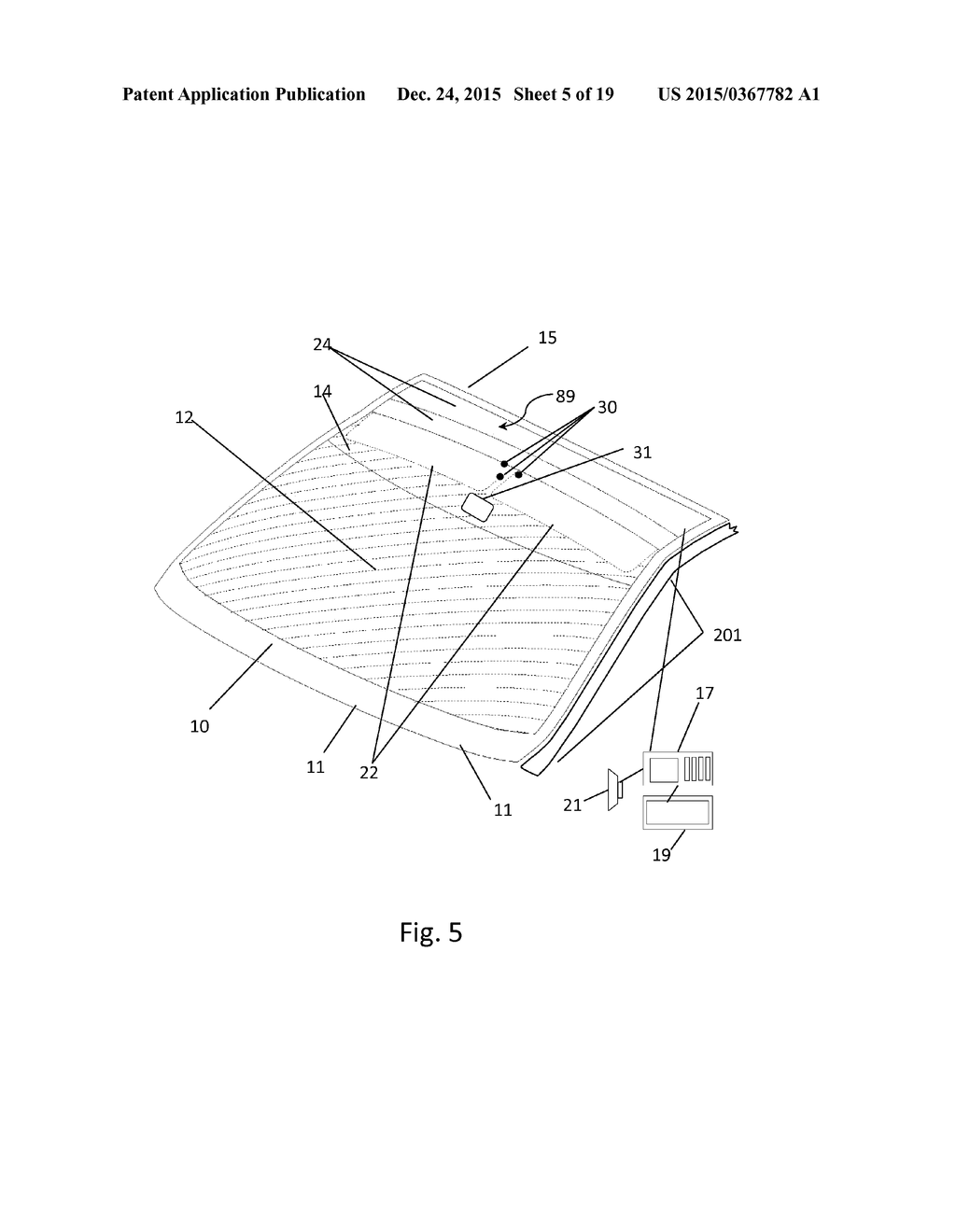 PANORAMIC EXTENDED WINDSHIELD WITH INTEGRATED NON-MOVING BLIND - diagram, schematic, and image 06