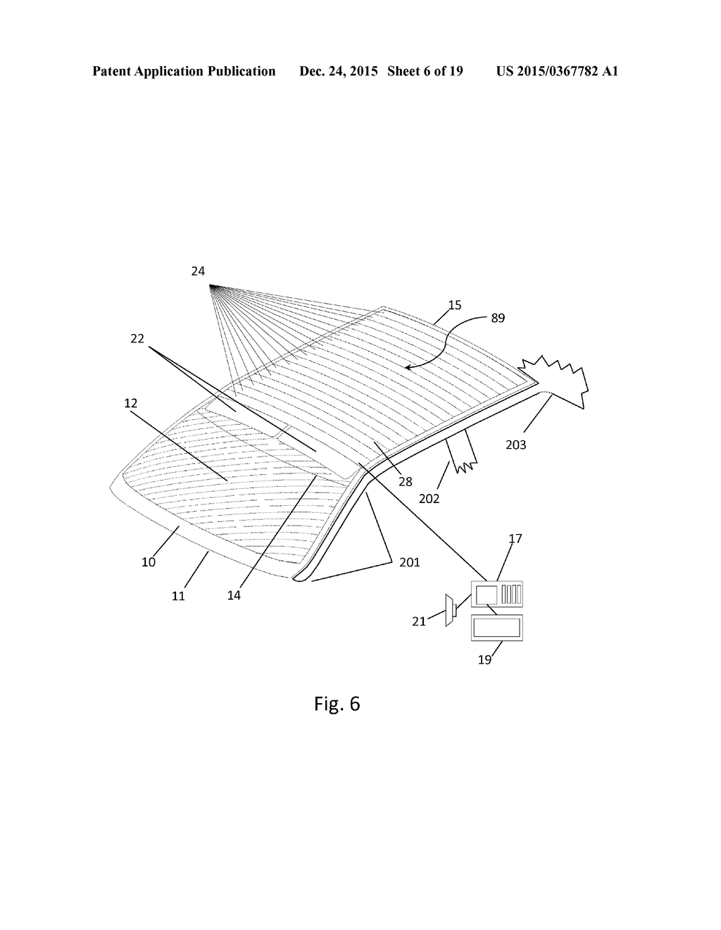 PANORAMIC EXTENDED WINDSHIELD WITH INTEGRATED NON-MOVING BLIND - diagram, schematic, and image 07