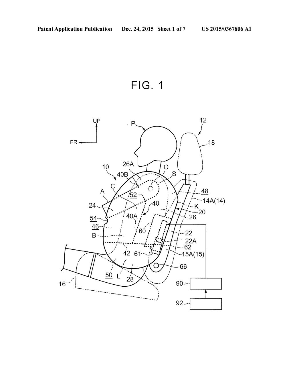 VEHICULAR SIDE AIRBAG DEVICE - diagram, schematic, and image 02