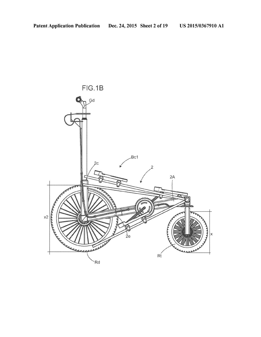 ELLIPTICAL DRIVE MECHANISM AND A STEERING MECHANISM, APPLICABLE TO     VELOCIPEDES IN GENERAL - diagram, schematic, and image 03