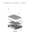 SYSTEM FOR THE TRANSPORT OF AN ARRAY OF A PLURALITY OF SELF-SUPPORTING     CONTAINERS FOR LIQUIDS diagram and image