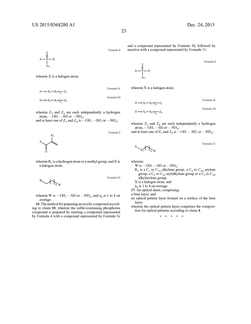 HIGH REFRACTIVE INDEX ACRYLIC COMPOUND AND METHOD FOR PREPARING THE SAME - diagram, schematic, and image 25