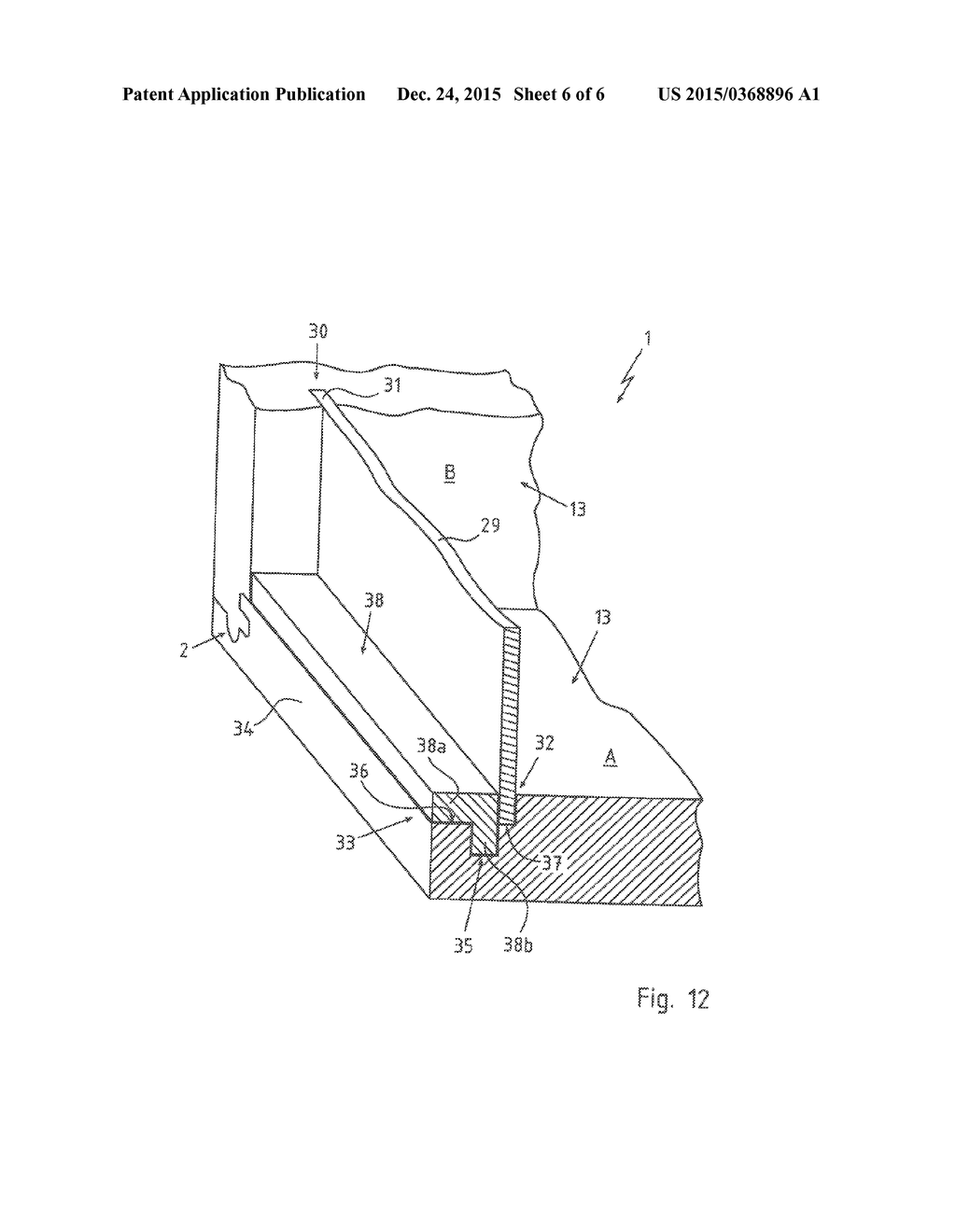 GLUELESS COMPOSITE PANEL AND METHOD FOR THE GLUELESS CONNECTION OF TWO     PANEL ELEMENTS - diagram, schematic, and image 07