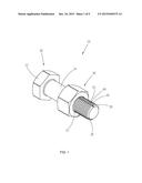 BOLT AND NUT COMBINATION HAVING A POSITIONING DEVICE diagram and image