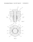 BOLT AND NUT COMBINATION HAVING A POSITIONING DEVICE diagram and image