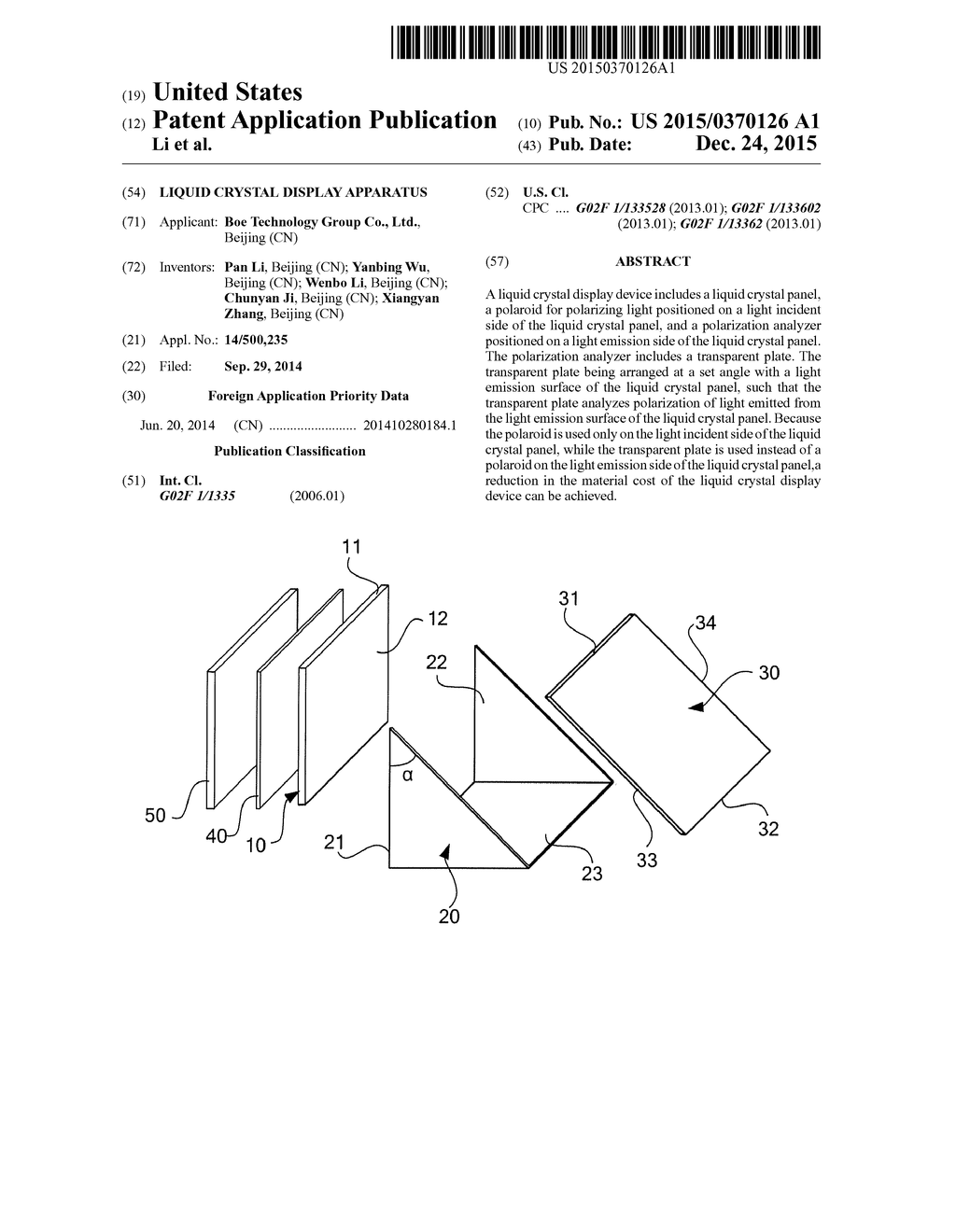 LIQUID CRYSTAL DISPLAY APPARATUS - diagram, schematic, and image 01