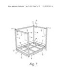 ADJUSTABLE SHELF RACK HAVING A MODULAR SHELVING SYSTEM diagram and image