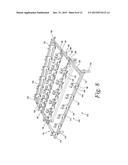 ADJUSTABLE SHELF RACK HAVING A MODULAR SHELVING SYSTEM diagram and image