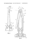 PIVOTING HANDLE FOR A SURFACE CLEANING DEVICE diagram and image