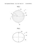 GOLF BALL HAVING OVAL DIMPLES diagram and image