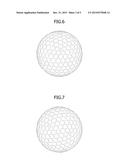 GOLF BALL HAVING OVAL DIMPLES diagram and image