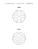 GOLF BALL HAVING OVAL DIMPLES diagram and image