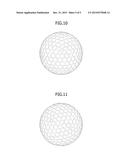 GOLF BALL HAVING OVAL DIMPLES diagram and image