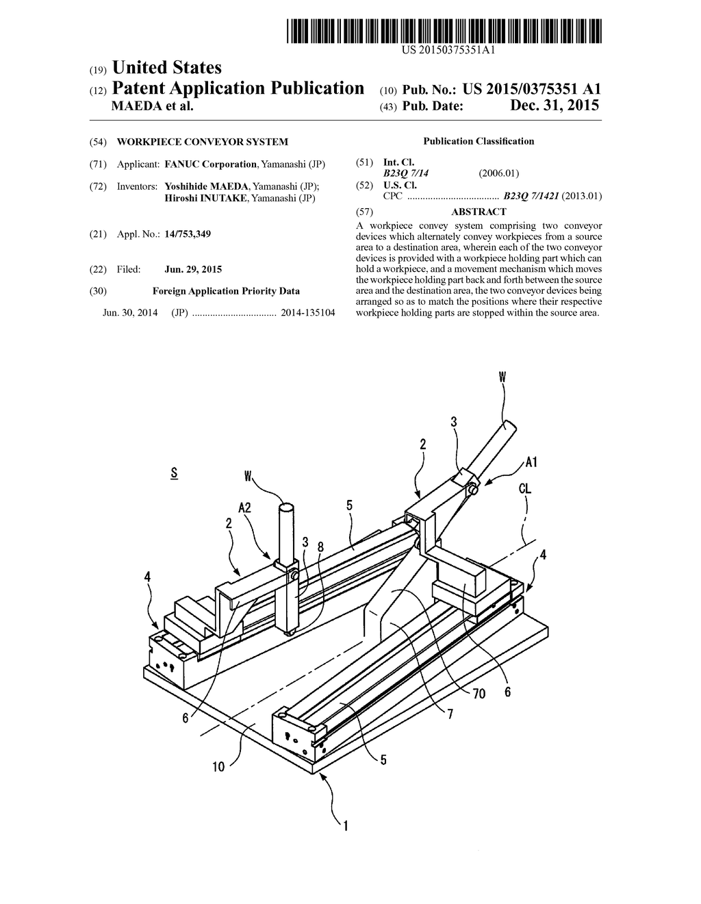 WORKPIECE CONVEYOR SYSTEM - diagram, schematic, and image 01