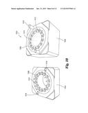 BICYCLE WHEEL HUB WITH MOLDED SPOKE HOLES diagram and image