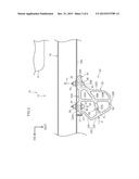 VEHICLE BODY FRONT PORTION STRUCTURE AND LOAD RECEIVING MEMBER diagram and image