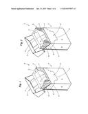 METHOD AND DEVICE FOR PRODUCING BLANKS FOR COLLARS OF PACKETS FOR     CIGARETTES diagram and image