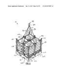 OFFSHORE CARGO RACK FOR USE IN TRANSFERRING LOADS BETWEEN A MARINE VESSEL     AND AN OFFSHORE PLATFORM diagram and image