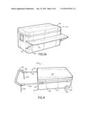 PORTABLE COOLER CONTAINER WITH SHELF ASSEMBLY diagram and image