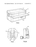 PORTABLE COOLER CONTAINER WITH SHELF ASSEMBLY diagram and image