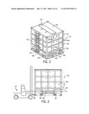 CRADLE FOR PROPPANT CONTAINER HAVING TAPERED BOX GUIDES diagram and image