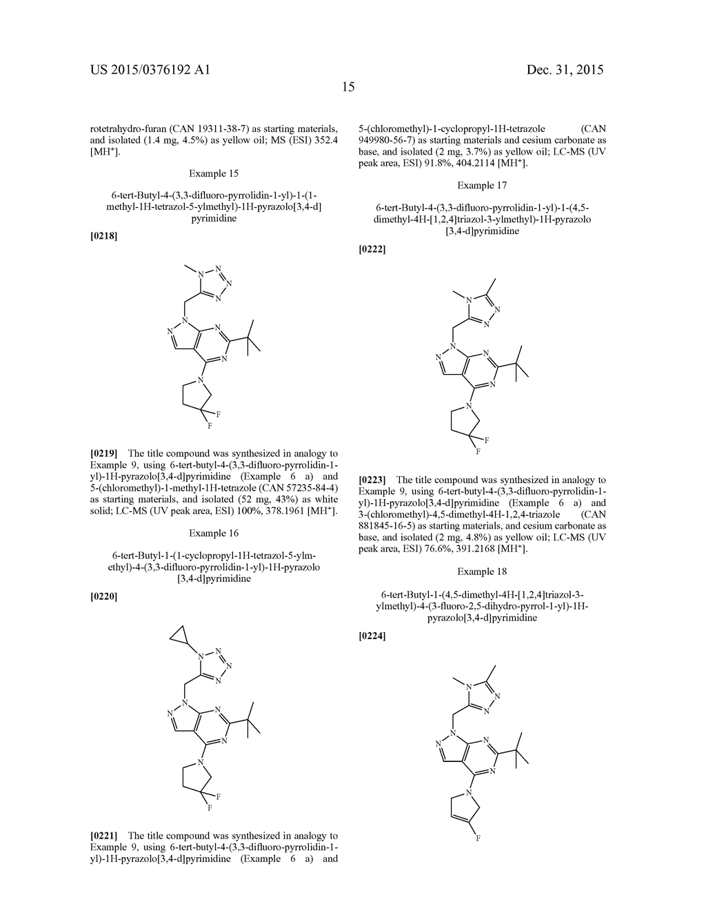 NOVEL PYRAZOL DERIVATIVES - diagram, schematic, and image 16