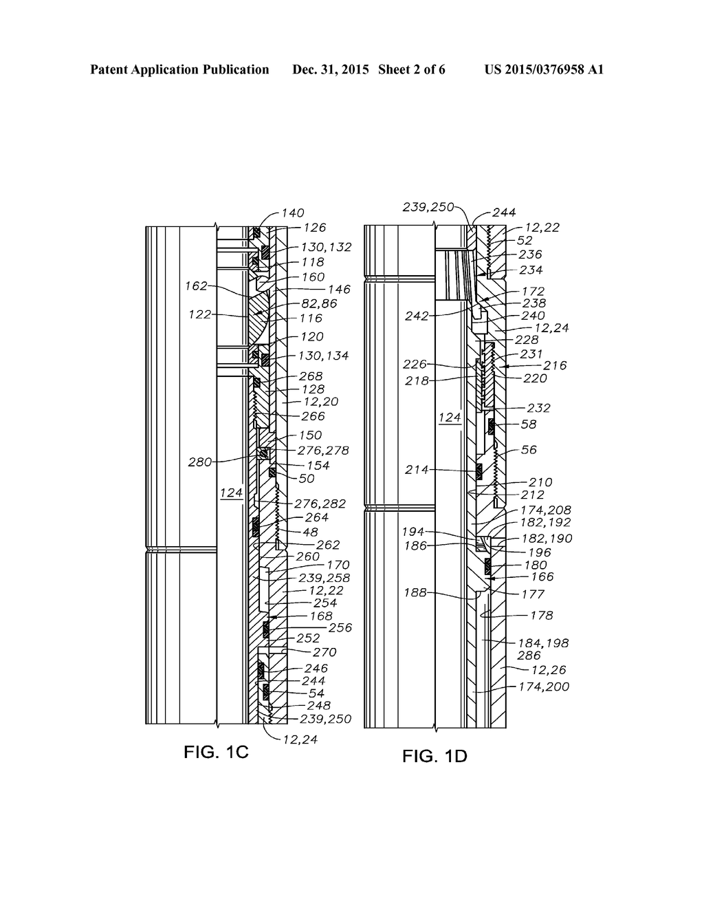 PRESSURE RESPONSIVE DOWNHOLE TOOL HAVING AN ADJUSTABLE SHEAR THREAD     RETAINING MECHANISM AND RELATED METHODS - diagram, schematic, and image 03