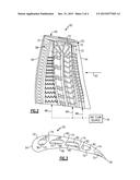 GAS TURBINE ENGINE COMPONENT HAVING CURVED TURBULATOR diagram and image