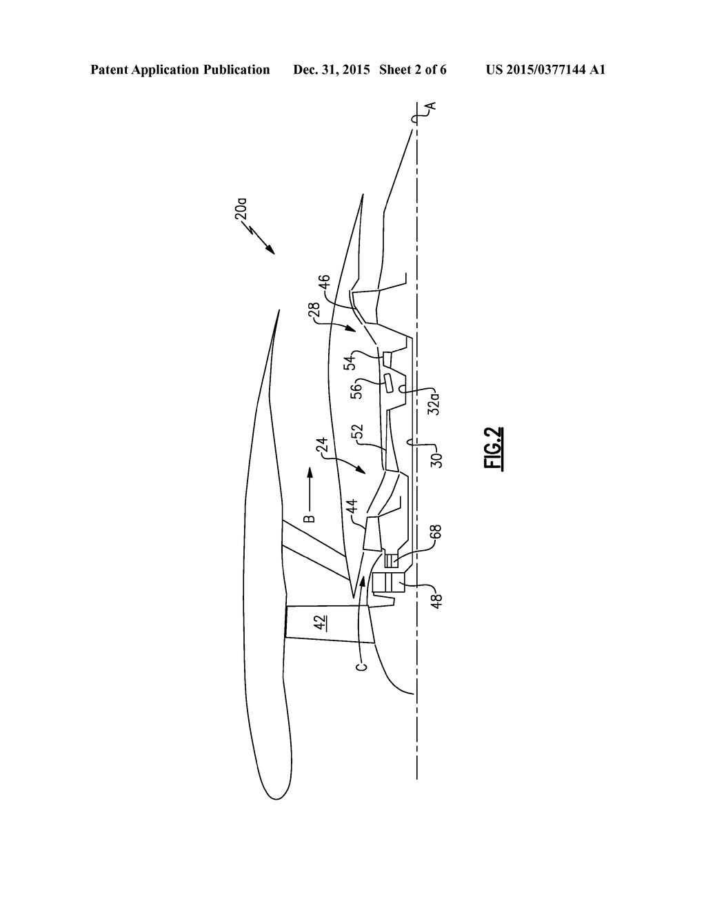 GAS TURBINE ENGINE GEARED ARCHITECTURE - diagram, schematic, and image 03