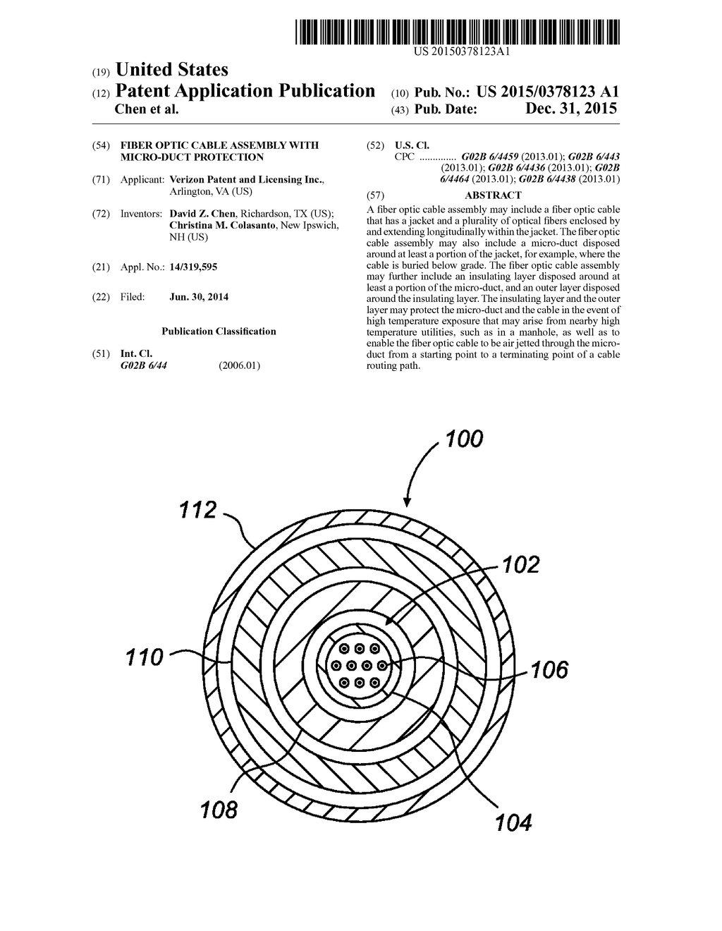 FIBER OPTIC CABLE ASSEMBLY WITH MICRO-DUCT PROTECTION - diagram, schematic, and image 01