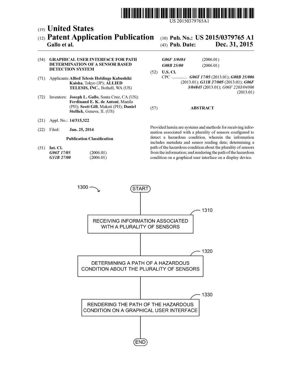 GRAPHICAL USER INTERFACE FOR PATH DETERMINATION OF A SENSOR BASED     DETECTION SYSTEM - diagram, schematic, and image 01