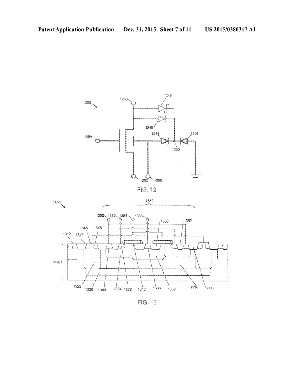 SEMICONDUCTOR DEVICE AND DRIVER CIRCUIT WITH DRAIN AND ISOLATION STRUCTURE     INTERCONNECTED THROUGH A DIODE CIRCUIT, AND METHOD OF MANUFACTURE THEREOF - diagram, schematic, and image 08