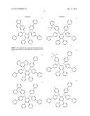 MATERIAL FOR ORGANIC ELECTROLUMINESCENCE DEVICE AND ORGANIC     ELECTROLUMINESCENCE DEVICE USING THE SAME diagram and image