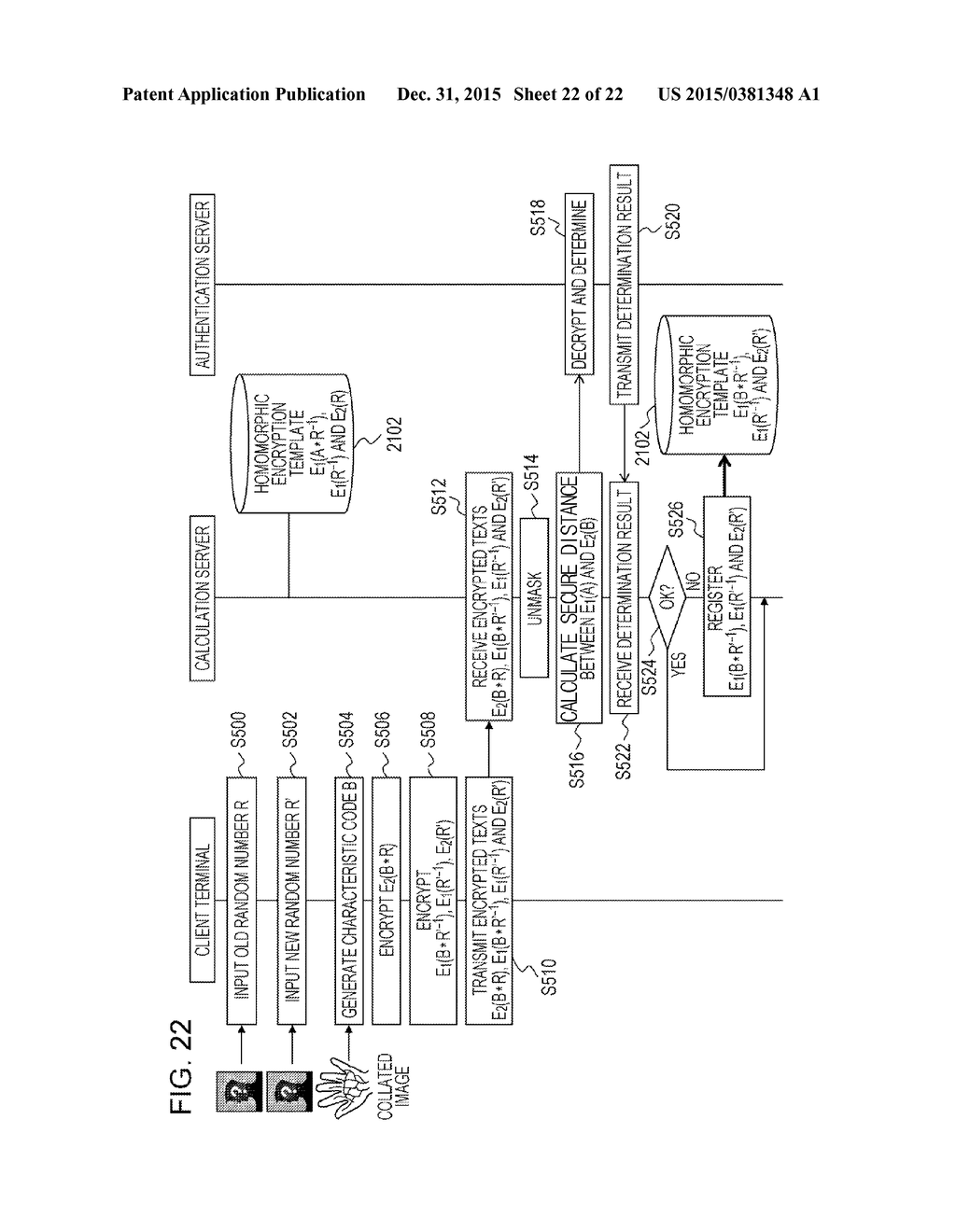 ENCRYPTION PROCESSING METHOD, ENCRYPTION PROCESSING DEVICE, AND     COMPUTER-READABLE RECORDING MEDIUM STORING PROGRAM FOR ENCRYPTION     PROCESSING - diagram, schematic, and image 23