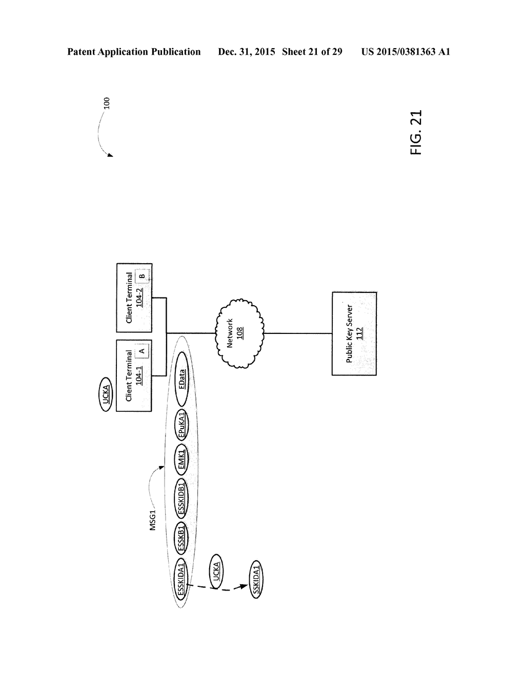 SYSTEM AND METHOD FOR PERFORMING SECURE COMMUNICATIONS - diagram, schematic, and image 22